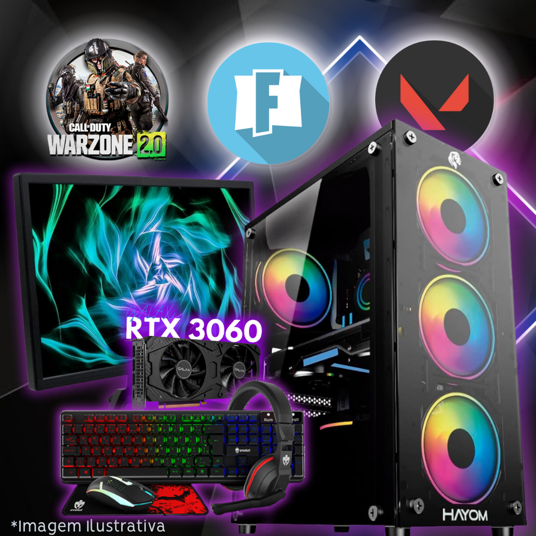 Nº9 - (PC0056) SETUP RYZEN 5500 + RTX 3060 12GB